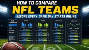 How to Compare NFL Teams Before Every Game Day Starts Online