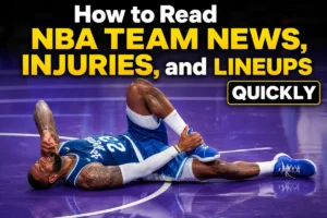 How to Read NBA Team News, Injuries, and Lineups Quickly